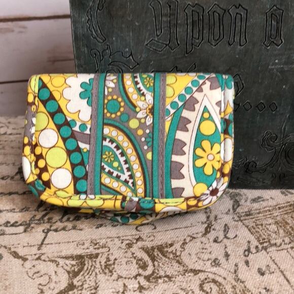 Vera Bradley Foldable ID Holder LEMON SORBET - Picture 7 of 9